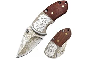 STARDW Mini Folding Pocket Knife,Cool Knives,Damascus Pocket Knife,EDC Pocket knife for Camping,Hiking,Gift for Men Women Everyday Carry