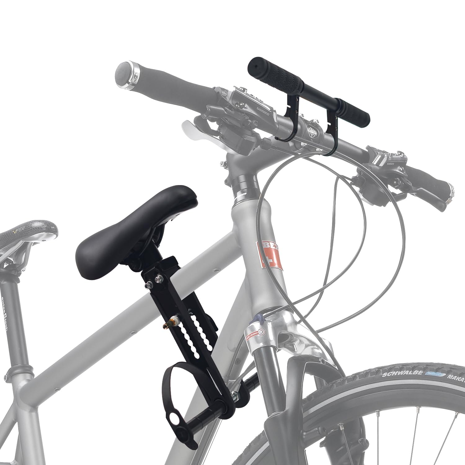Sgehai bike seat front with handlebar attachment,detachable bike seat,for all mountain cycling seat (up to 48 Pound)