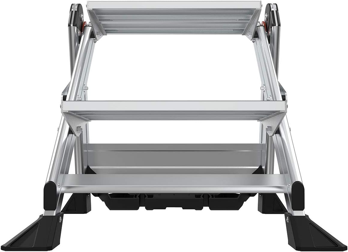 Little Giant Ladders, Jumbo Step, 2-Step, 2 foot, Step Stool, Aluminum, Type 1AA, 375 lbs weight rating, (11902) - - 