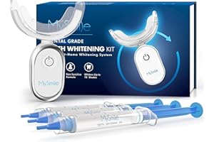 MySmile Teeth Whitening Kit for Sensitive Teeth with LED Light, 10 Min Non-Sensitive Fast Teeth Whitener, 3Pcs Teeth Whitenin