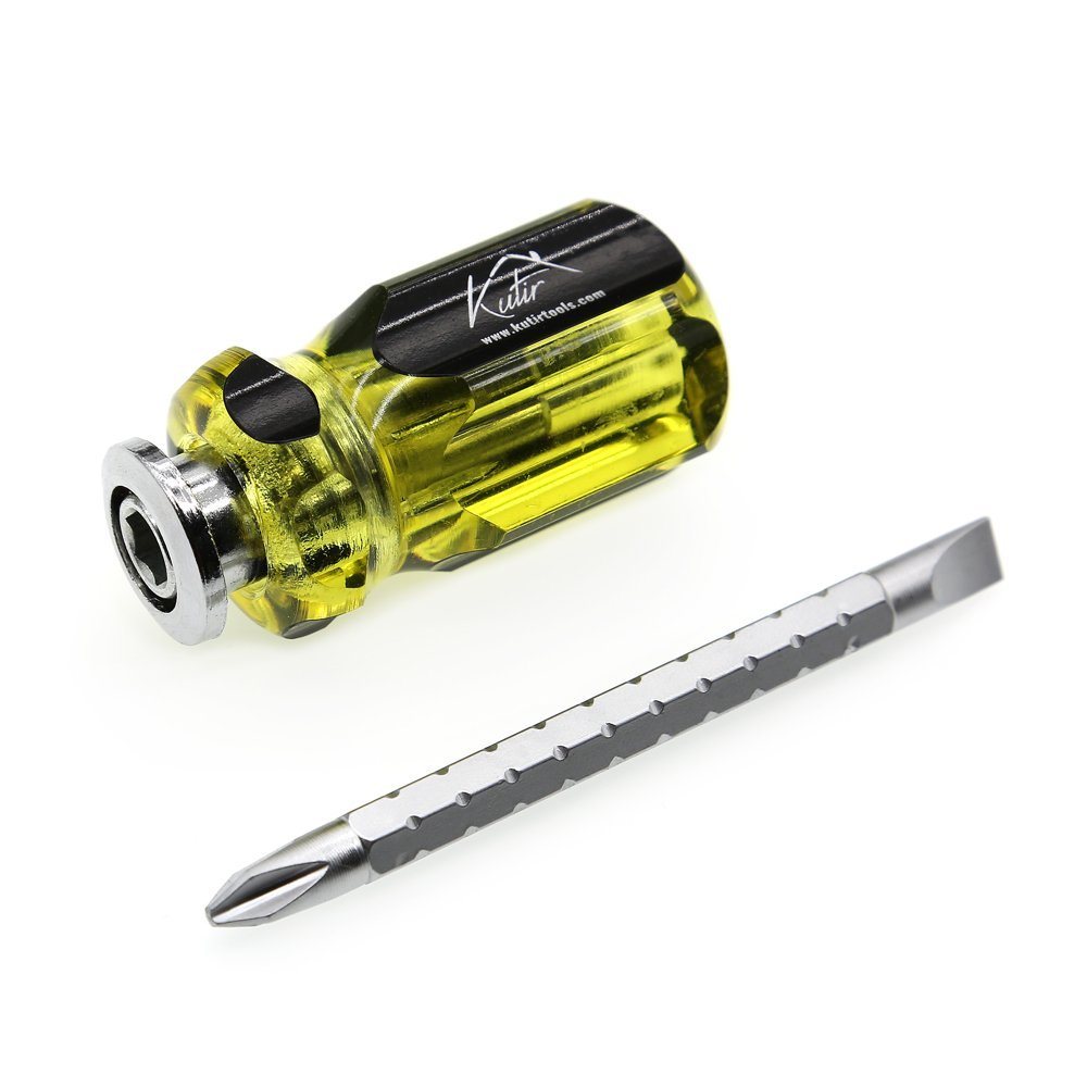 Stubby Screwdriver 2 SETS By Kutir ADJUSTABLE LENGTH and REVERSIBLE
