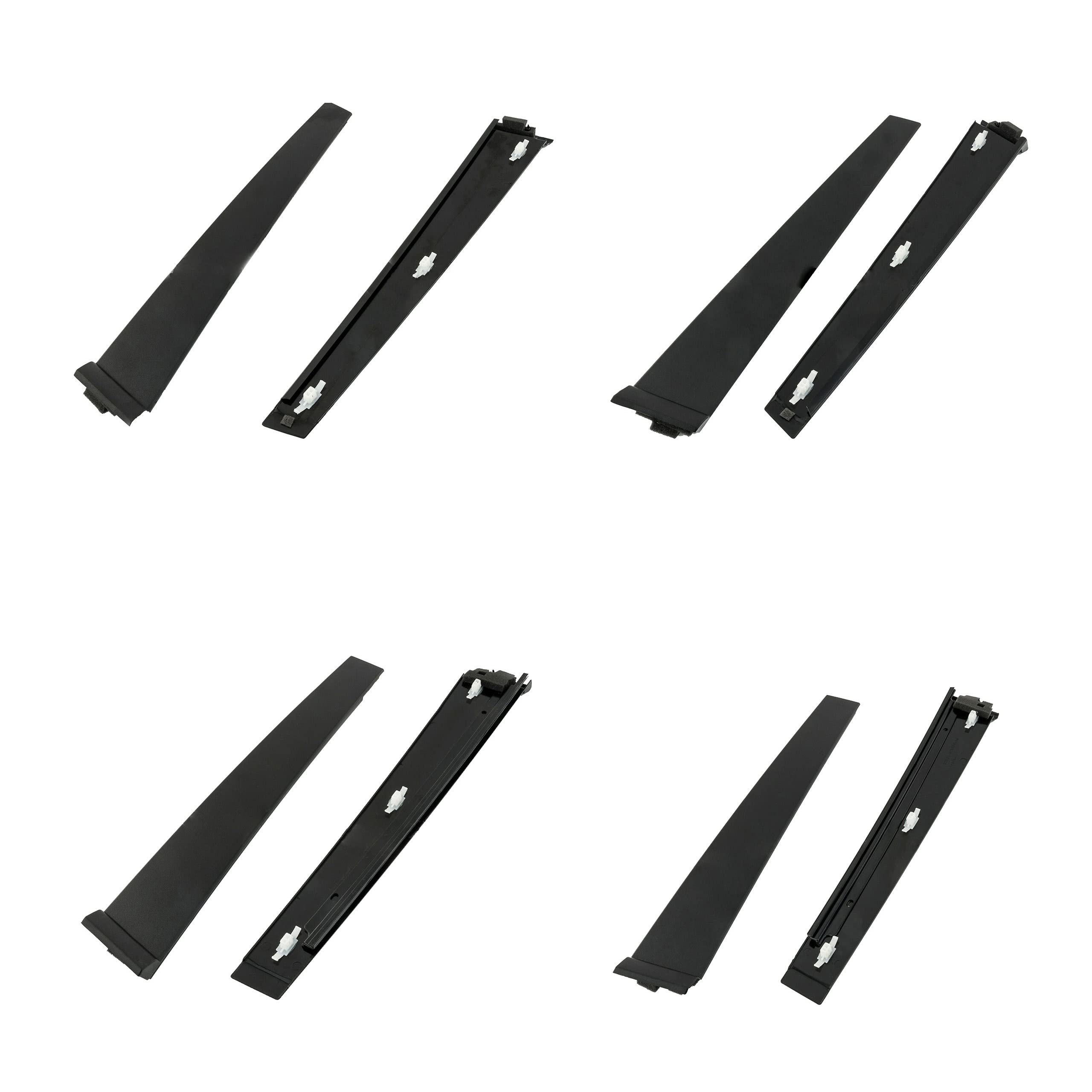 MKAREPART Door B Pillar Plastic Moulding Trims Panel Set 1473673, 1473674, 1473675, 1473676 (Set of 4)