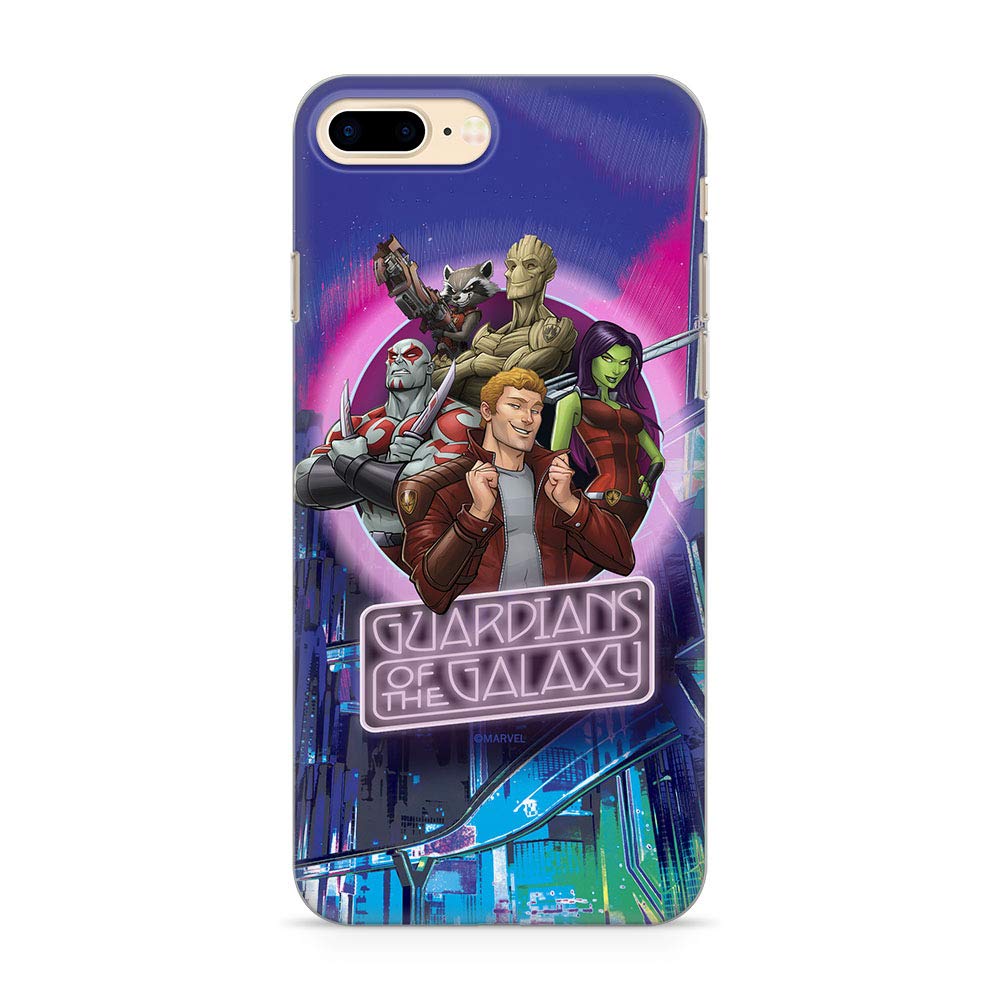 ERT GROUP mobile phone case for Apple Iphone 7 PLUS/ 8 PLUS original and officially Licensed Marvel pattern Guardians of the Galaxy 009 adapted to the shape of the mobile phone, case made of TPU