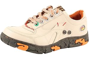 TMA EYES Women's Flat Shoes Lace-Up Casual Fashion Comfortable Leather Shoes