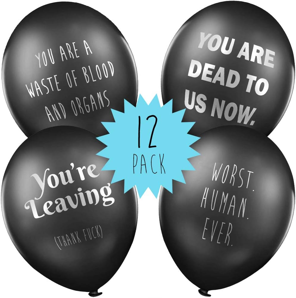 The Office Traitor rude office leaving party balloons pack of 12 leaving gifts for colleagues ideas