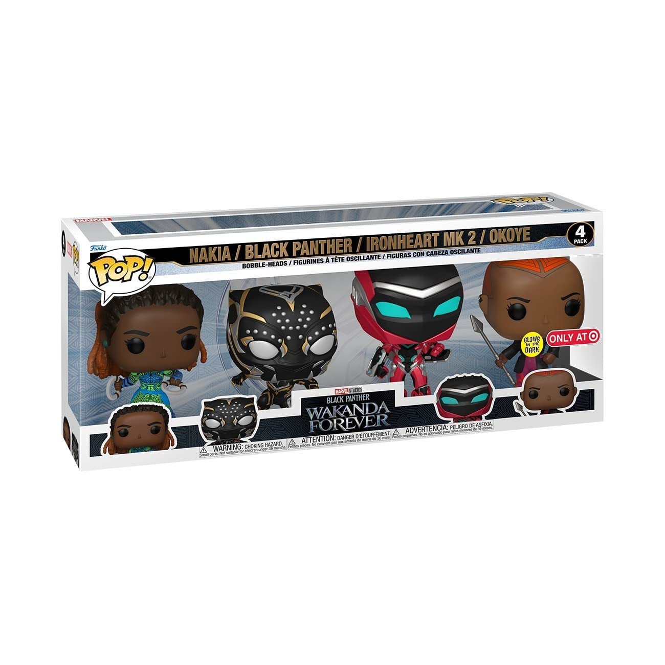 Funko Pop! Marvel: Black Panther Wakanda Forever 4pk (GW)(Exc), Collectible Vinyl Figure - 69112
