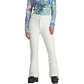 Obermeyer Womens Bond Shell Ski Pants, Waterproof Breathable, 4-way Stretch Softshell for Snow and Skiing, White, Short, Size 14S