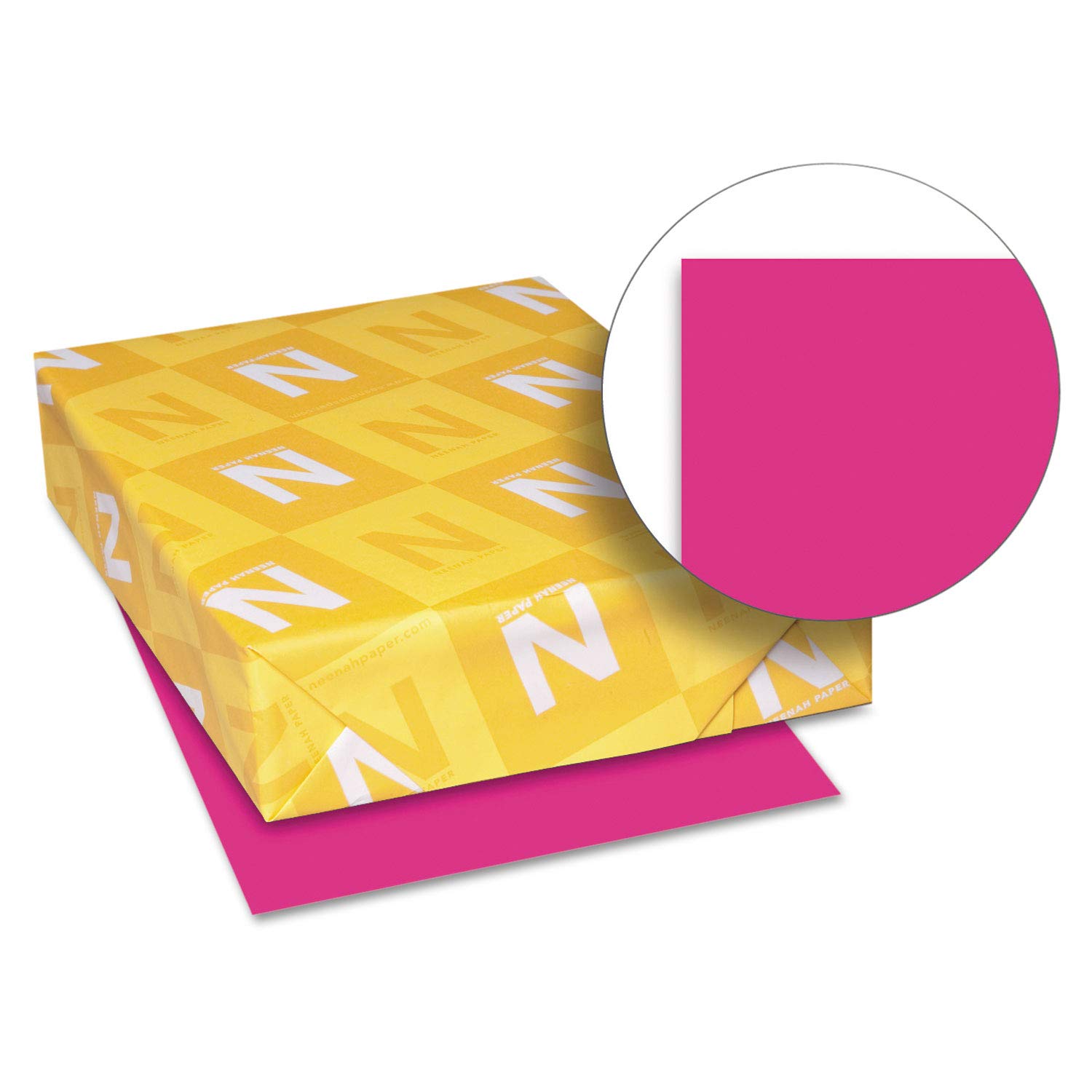 Astrobrights Colored Cardstock, 8.5” x 11”, 65 lb/176 GSM, Fireball Fuchsia, 250 Sheets (22881)
