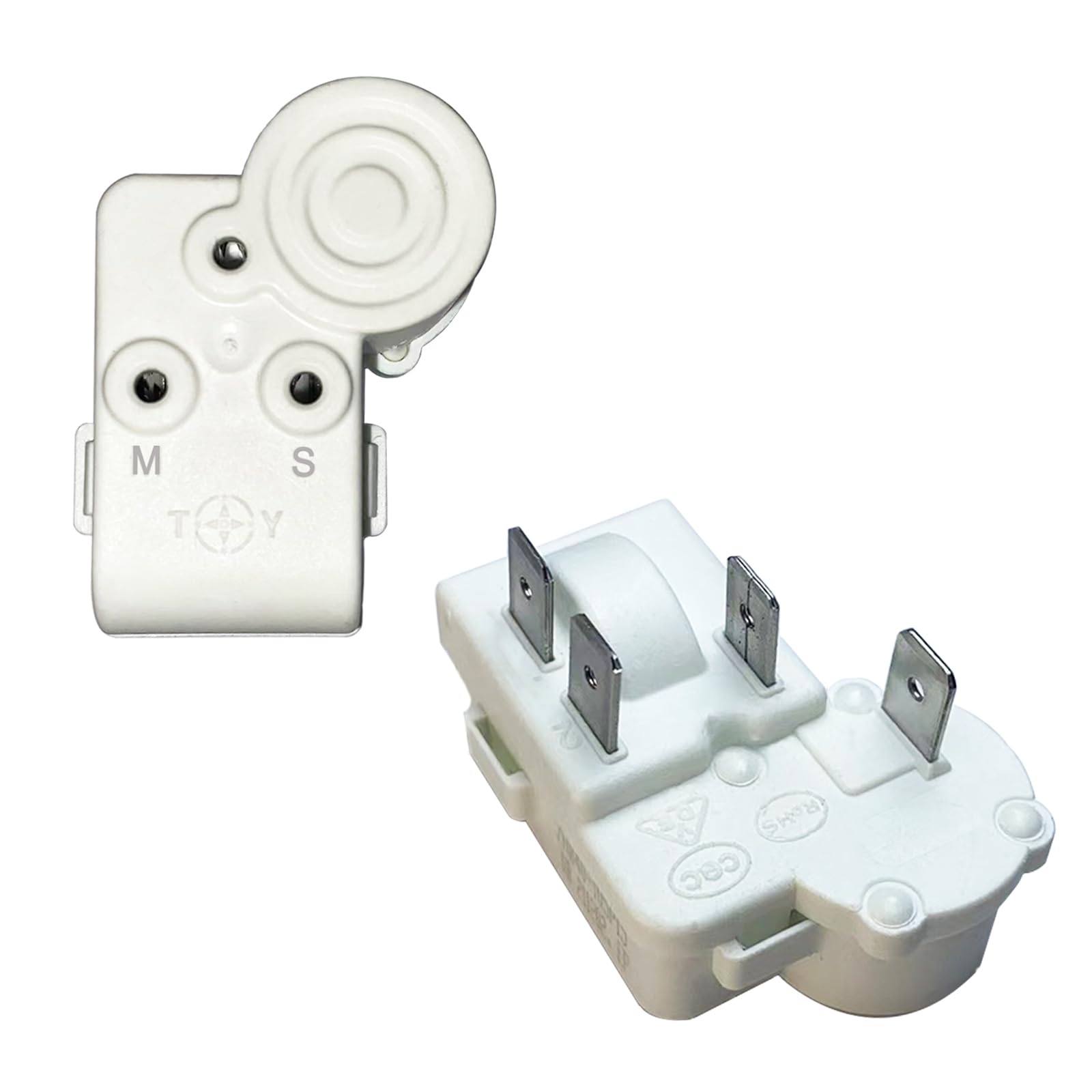 Refrigerator Freezer Compressor PTC Starter Relay, 4 Pins Over Load Protector Accessories Compatible ZHB Series ZHB88-125P4.7 ZHB35-120P15 ZHB60-120P15 ZHB69-120P15 ZHB60-120P4.7