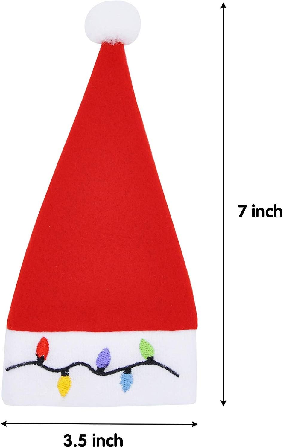 JOYIN 24 Piece Holiday Christmas Santa Hats Dinner Silverware Holders for Cutlery Party Dinner Table or Christmas Dinner Table Decorations -