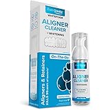 WhiteFoam On-the-Go Clear Retainer Cleaner for Invisalign, Dentures, ClearCorrect, Essix, Vivera & Hawley Trays/Aligners. Cle