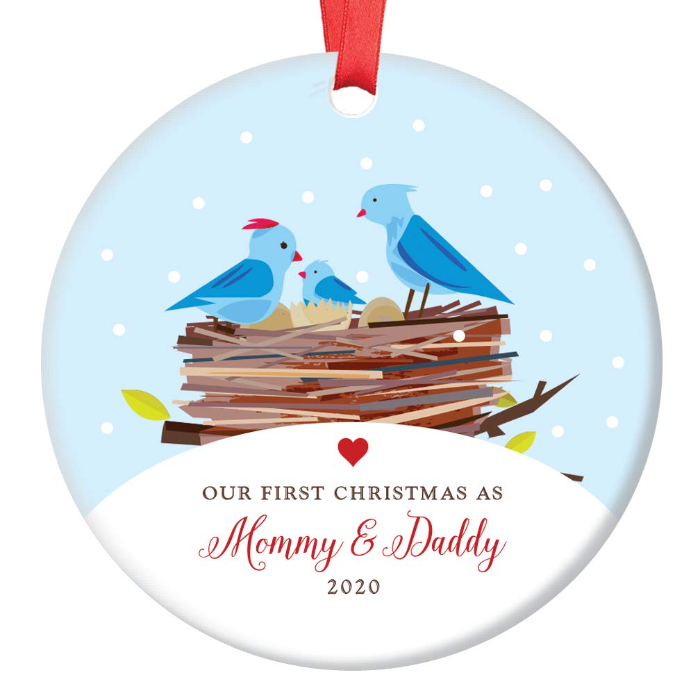 First Christmas as Mommy & Daddy 2020 New Parents Ornament