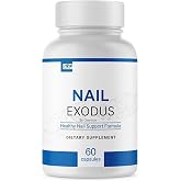 OMEVION Nail Exodus &ndash; Vitality Healthy Supplement, Nail Exodus Clear Formula Dietary Supplement &ndash; Helps Maintain Healthy Looking Nails &ndash; Daily Wellness Dietary Supplement &ndash; 60 Capsules