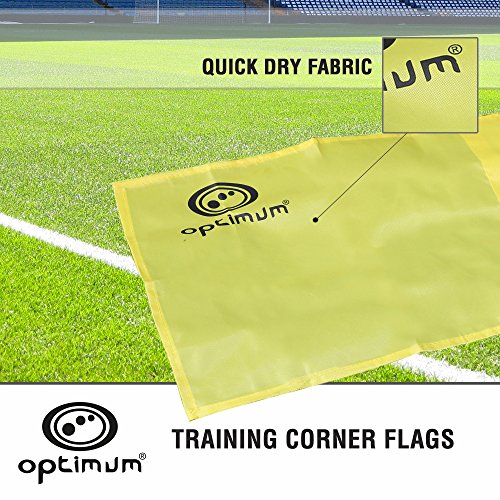 Optimum Training Corner Flags (Pack of 4) - Yellow