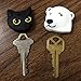 Key Cover/Key Caps/Key Holder/Keycaps - Cute Animal Pet Faces (Black Cat)