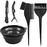 Yexixsr 5Pcs Hair Bleach Kit, Hair Dye Brush, Hair Color Bowl, Clip | Professional Salon Hair Coloring Products for Hair Highlighting and Hair Bleaching at Home