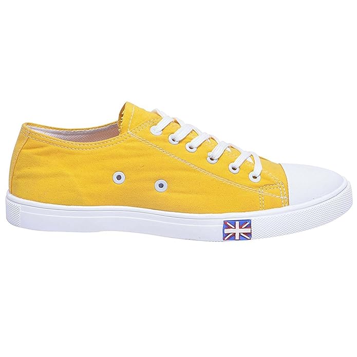 yellow canvas shoes online