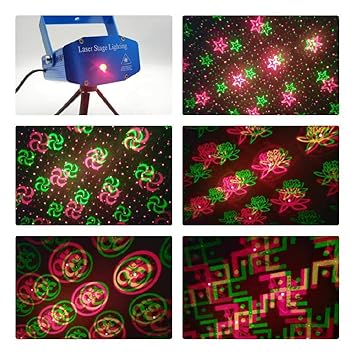 Lexture Mini Stage Led Laser Projector Christmas Decorations Laser