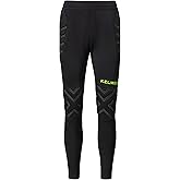 KELME Men's Soccer Goalkeeper Padded Sport Pants Knee Protection