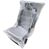 CISUNG Pack of 100 Car Disposable Plastic Seat Covers Vehicle Protector Mechanic Valet
