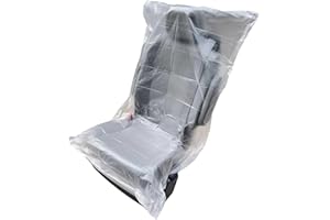 CISUNG Pack of 100 Car Disposable Plastic Seat Covers Vehicle Protector Mechanic Valet