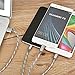 Multi USB Charging Cable By Trendsetter 3 in 1 Nylon Braided Multiple Fast Charger Cord adapter 3ft(1m) Tangle free with Micro USB / Type C Connector Compatible for Phone 7/7 Plus/Galaxy S8 and more