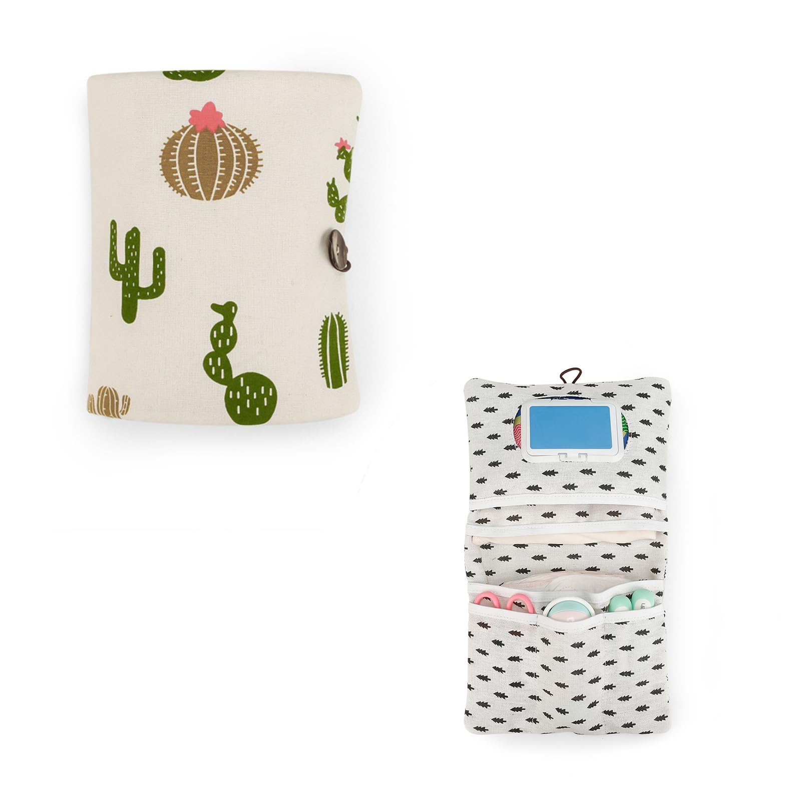 JingxuanCB One Piece Portable Reusable Nappy Pouch Reusable Cloth Nappy Bags Washable Diaper Bag Organizer Nappy Wet Bags for Diapers Wet Wipes