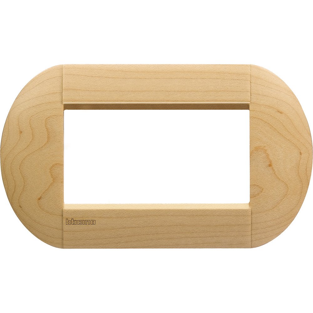 Bticino livinglight Plate 4 Modules Maple