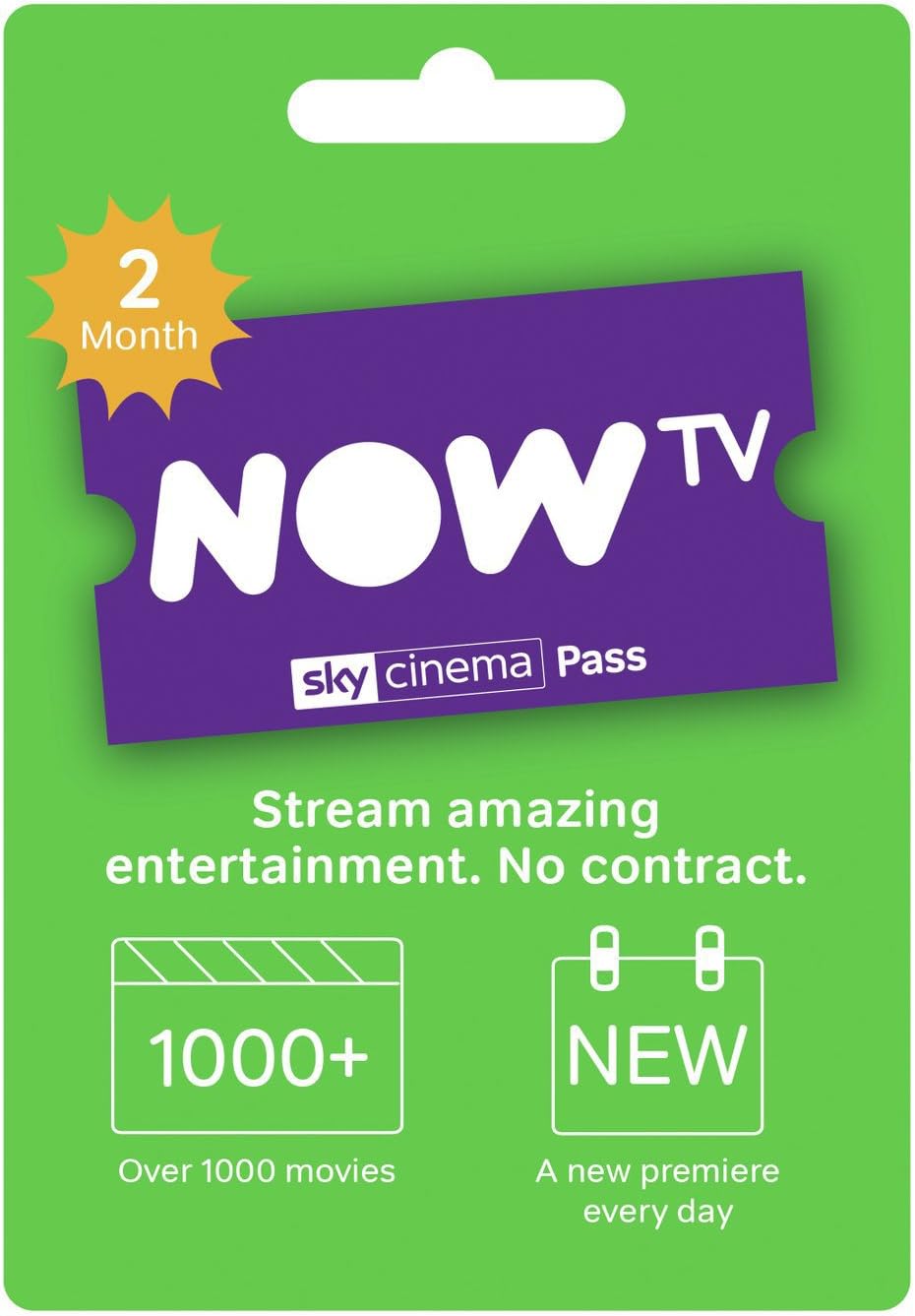NOW TV 2 Month Sky Cinema Pass