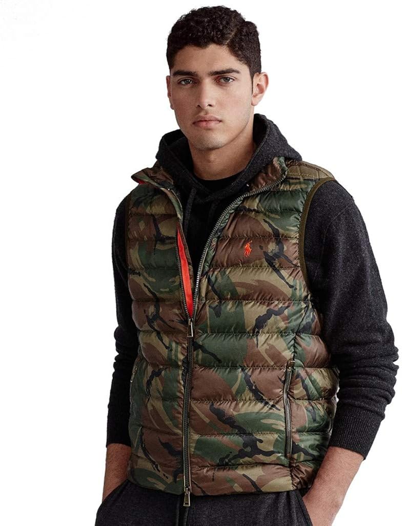 camo polo vest