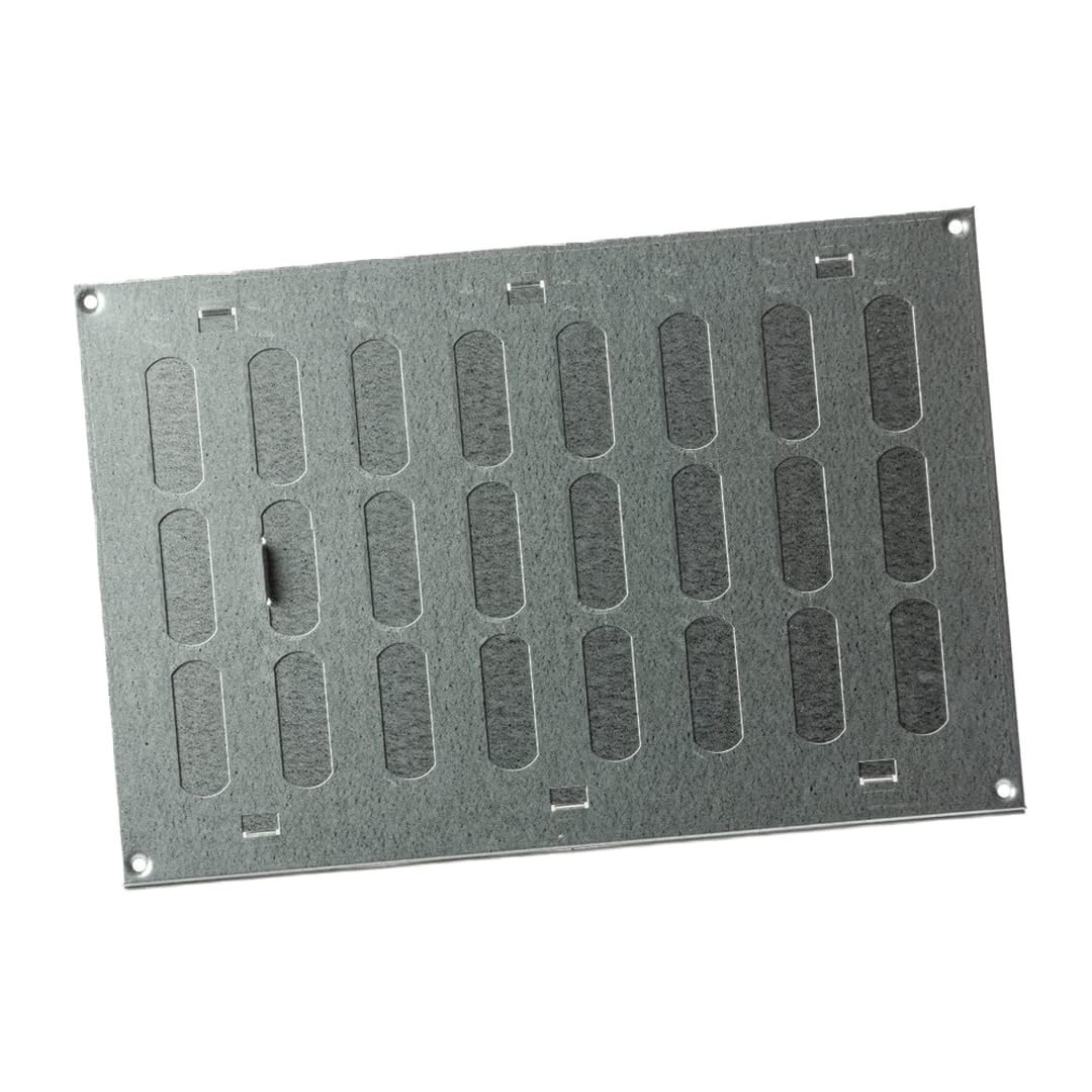 300x200 mm (12x8") Sliding Grille Made of Sheet Steel, galvanised Ventilation Grille, Made by Europlast