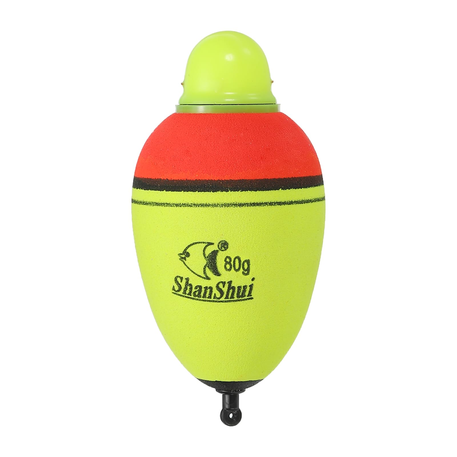 PATIKIL 2.8oz Lighted Fishing Slip Bobbers, EVA Green Red LED Light Up Fishing Float for Night Fishing, Yellow