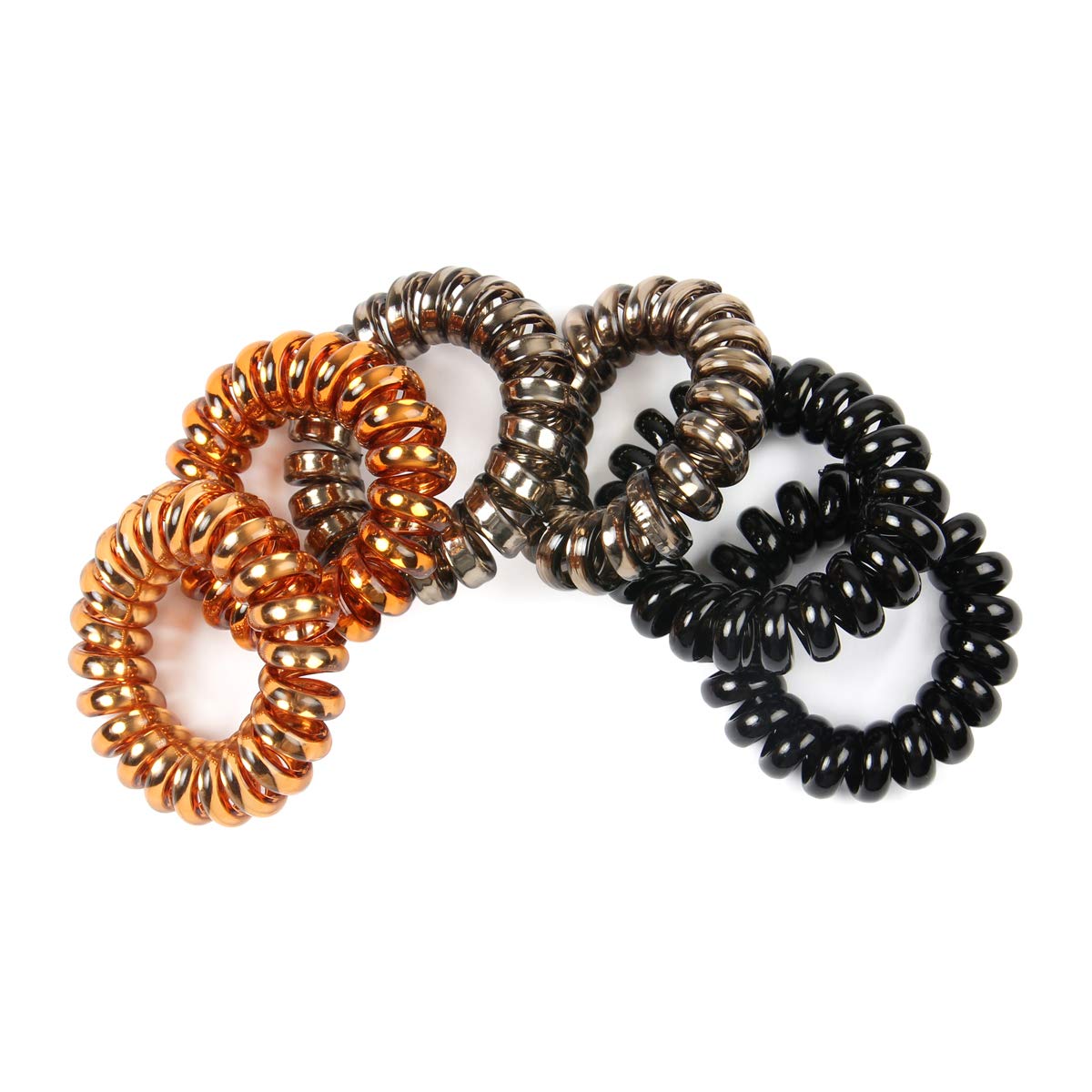 Amazon Com Riah Fashion Telephone Cord Coiled Elastic Infinity