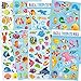HORIECHALY Scratch and Sniff Stickers,Smelly Stickers,Animals Theme (Blue)