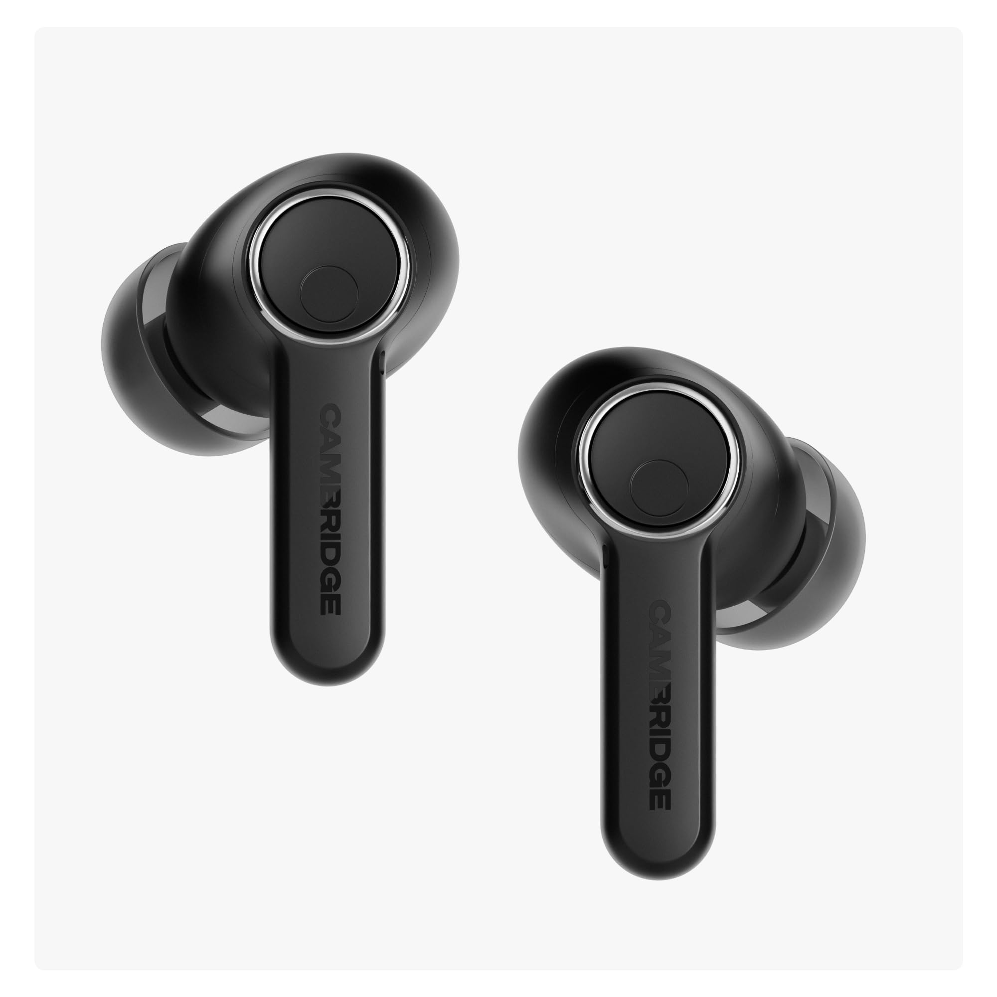Cambridge Audio Melomania A100 True - Wireless In-Ear Kopfhörer, leicht, Adaptives ANC, aptX™ Lossless Bluetooth, bis zu 39 Std Akku mit Ladecase – Schwarz 2