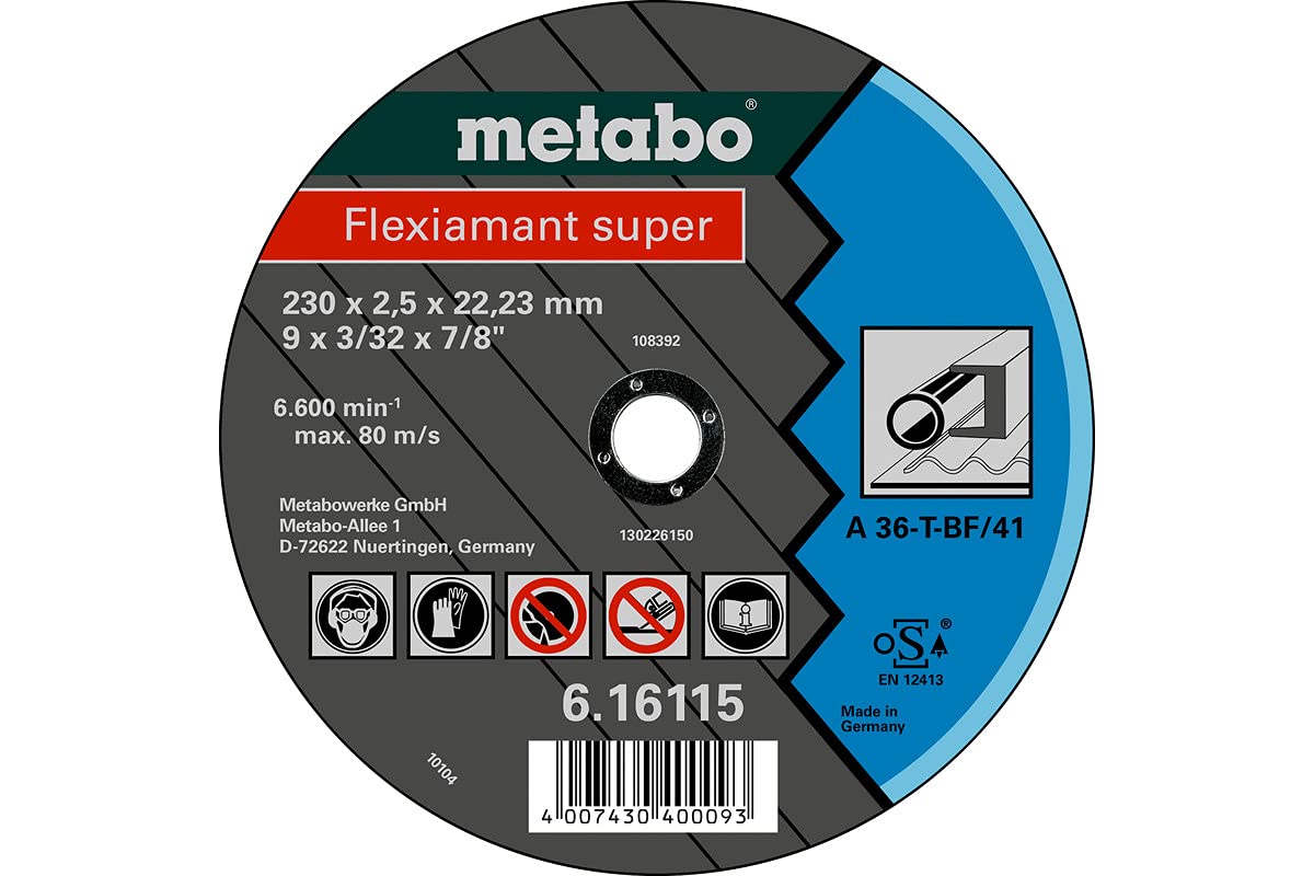 Metabo 616115000 Flexiamant Super 230 x 2.5 x 22.2 Steel