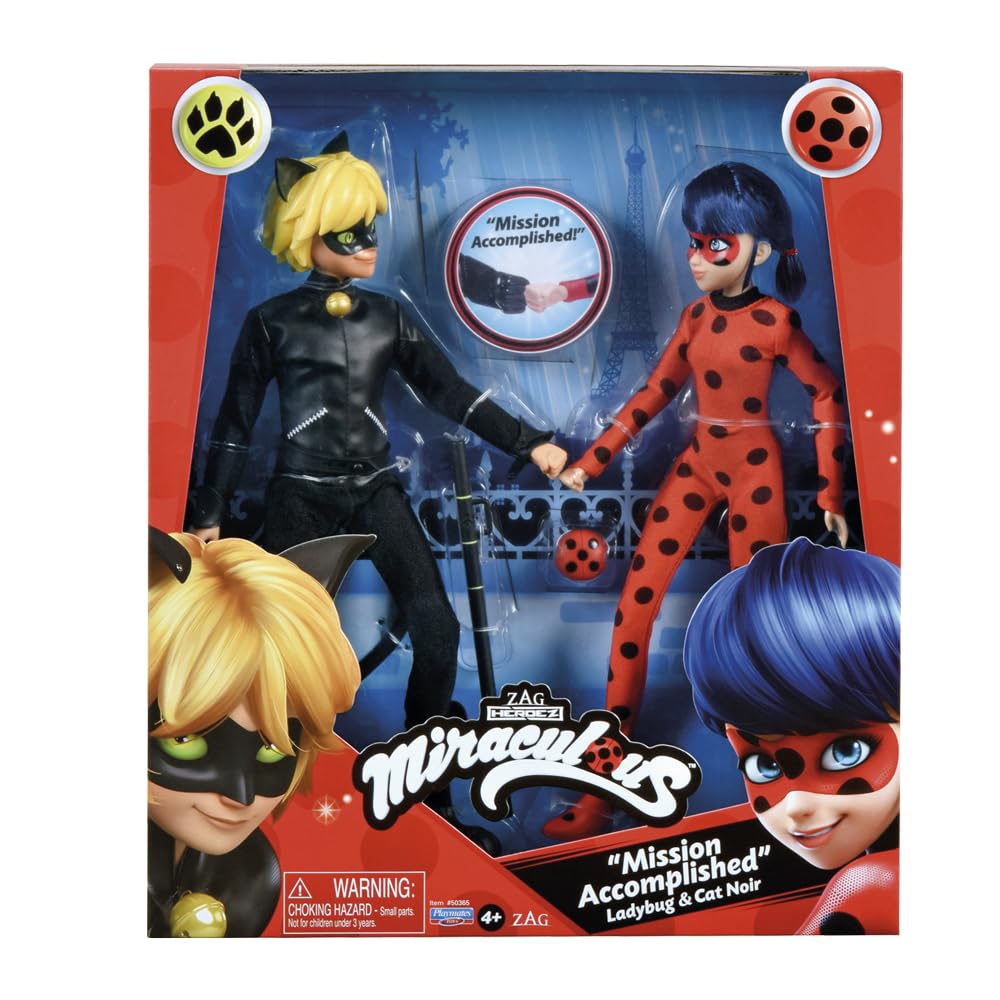Miraculous: Tales of Ladybug and Cat Noir - Fashion Doll 2 Pack (60-50365) Black