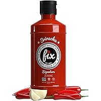 Fix Hot Sauce, Sriracha Sauce - Sriracha Chili Sauce, Organic Red Chili Peppers, Spicy & Bold Flavor, Non-GMO, Gourmet, Srira