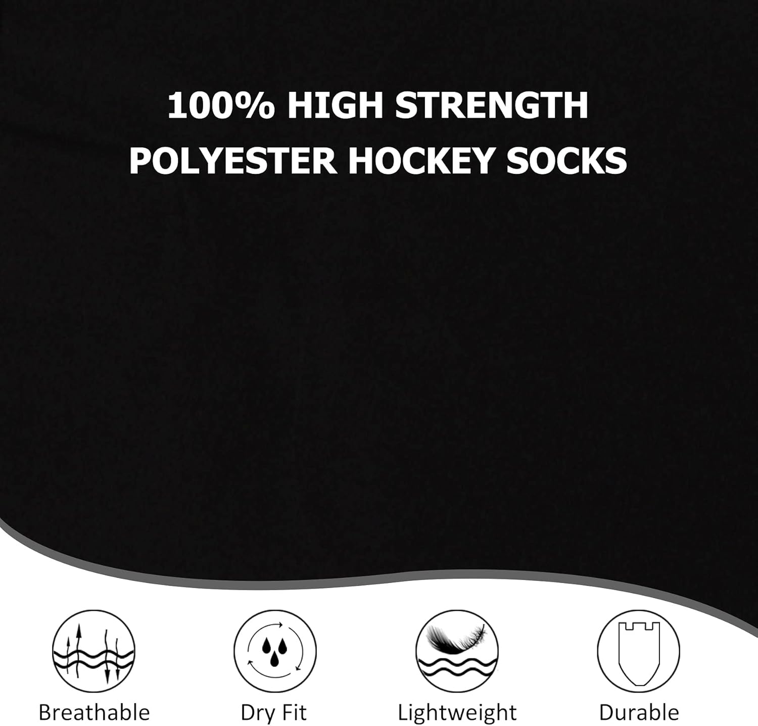 COLDINDOOR Adult Youth Dry Fit Ice Hockey Socks Junior to Senior : Sports & Outdoors