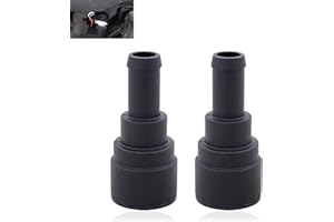 DACIRTY 2 PCS Car Heater Hose Fittings, Coolant Connectors, Quick Connect Hose Connection Parts 15032062 15151873 15151875, Compatible with Buick GMC Chevrolet Ford Lincoln (Black)