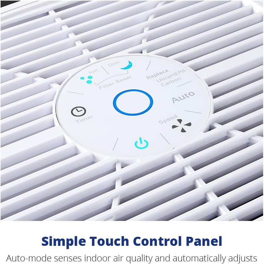 AIRDOCTOR AD1000 HEPA Air Purifier | Perfect for Guest Rooms, Kids' Bedrooms and Home Offices | Circulates the Air in 285 sq. ft. 4x/hour