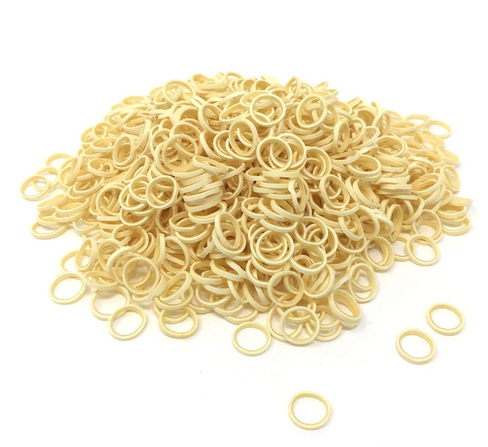 Show Tech White latex top knot bands