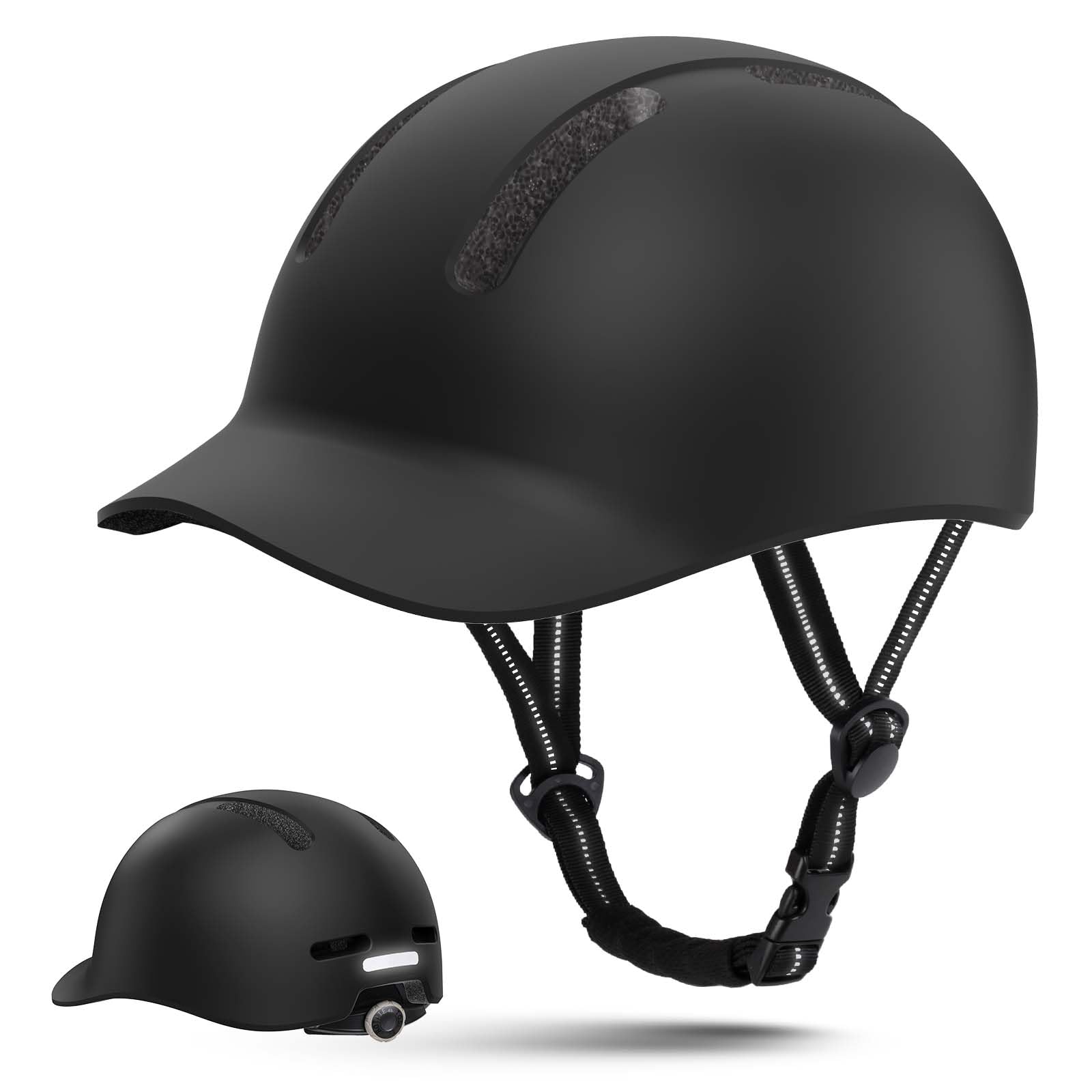 Shinmax Bike Helmet for Adult & Men & Women, Adjustable Helmet With Visor & Sun Protection, Light & Ventilated for Urban Commuters & Road Biking