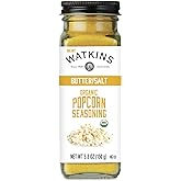 Watkins Gourmet Organic Butter and Salt Popcorn Seasoning, 5.3 oz