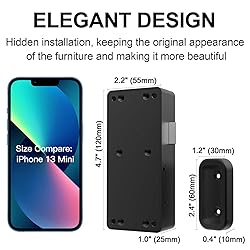 Anweller Smart Cabinet Lock, Hidden No Drill
