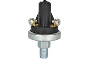 XYZIL Adjustable Oil Pressure Switch Sensor 765754 76575-4 4D-4785 1/8-27NPT 4 PSI-7 PSI Normally Open Compatible with Hobbs Honeywell M4006-4 Compatible with Caterpillar CAT 2Y-4439 (Steel Housing)