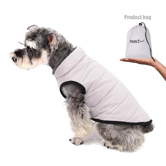 PAWZ Road Winter Kapuzen-Hundemantel Nylon Fleece Futter Jacke Reflektierende Hundejacke für Kleine Mittlere große Hunde