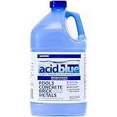 CPDI Acid Blue Muriatic Acid Swimming Pool pH Reducer Balancer and Concrete Cleaner | Buffered, Low-Fume - 1 Gallon