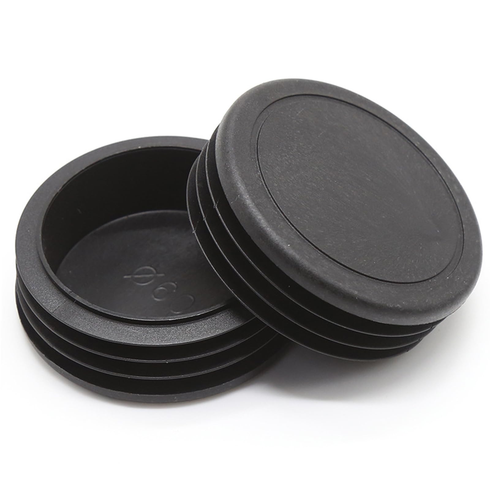 100mm Black Plastic Plugs, Black Round Tube Covers, Inner End Caps for Chairs Desks Tables Foot Furniture Pipe, 10 Pcs — image 1