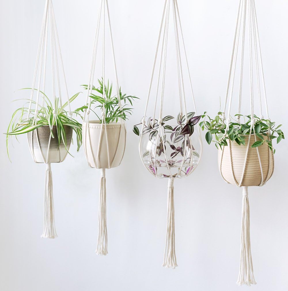 Macrame Plant Hangers Simple Design Indoor Hanging Planter